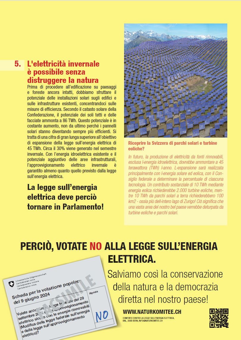 No alla legge sull’energia elettrica